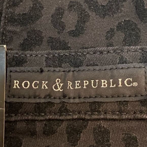 Rock & Republic Got Flocked Kashniere Leggings 4 - Picture 4 of 16